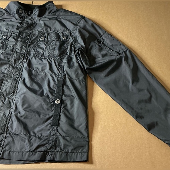 Y2K Harley-Davidson Men's  venture lightweight nylon jacket charcoal size XL - Picture 6 of 8